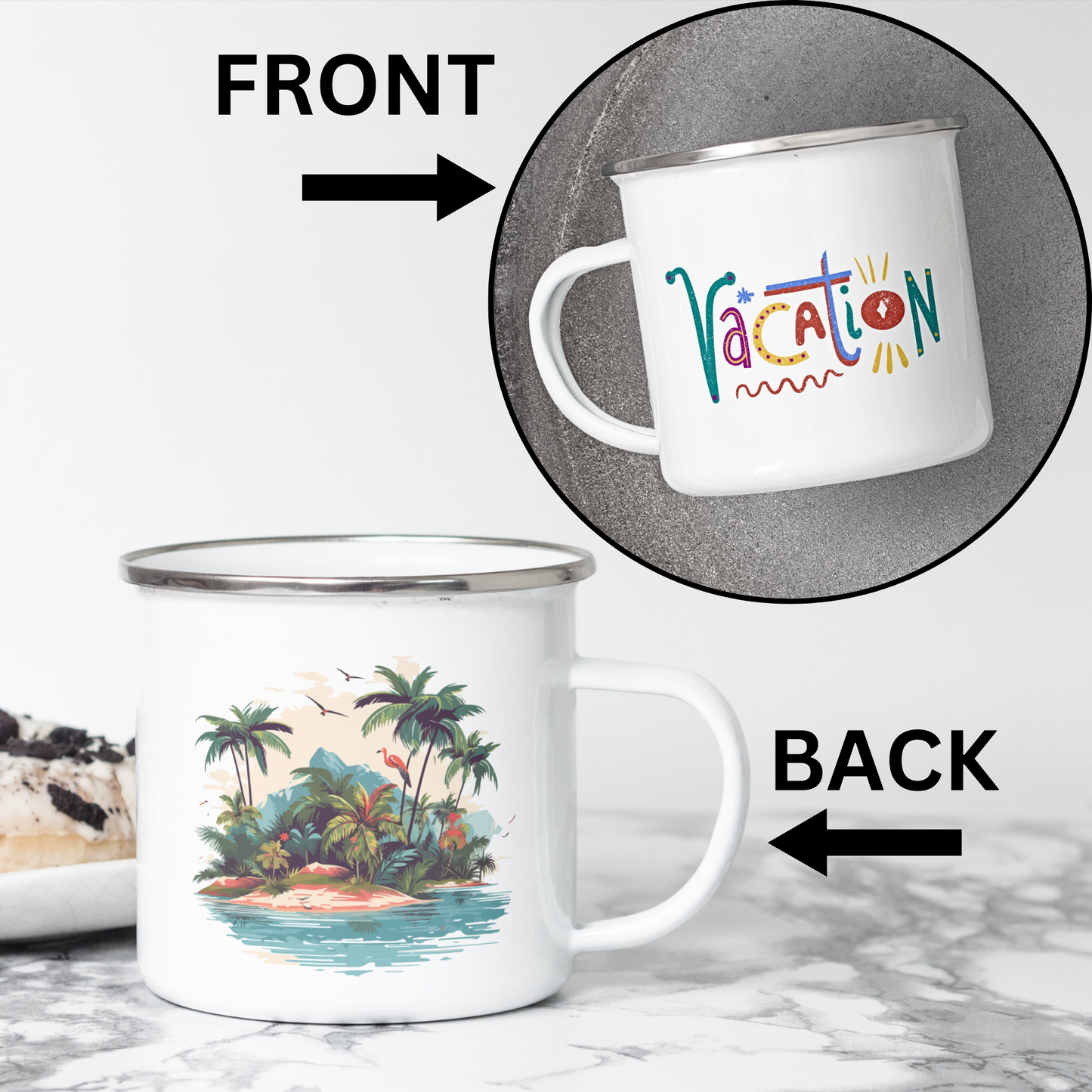 Vacation - Enamel Mug