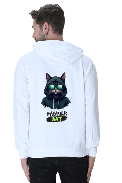 Hacker Cat - Men's Hooded Sweatshirt