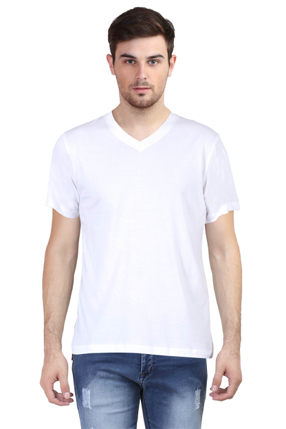 Men's Plain V-Neck T Shirt