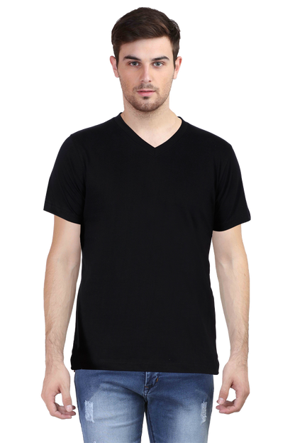 Men's Plain V-Neck T Shirt