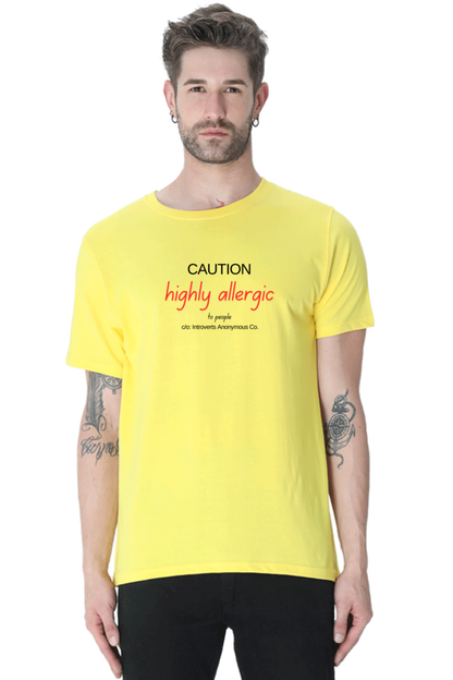 Caution Highly Allergic - Men's T Shirt