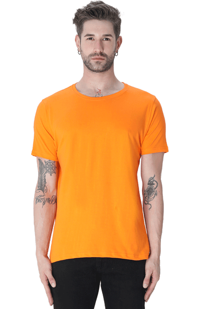 Men's Plain Regular T Shirt