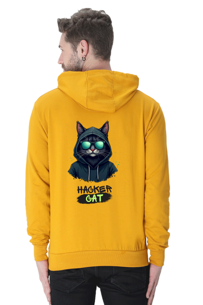 Hacker Cat - Men's Hooded Sweatshirt