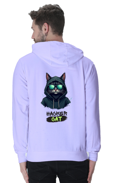 Hacker Cat - Men's Hooded Sweatshirt