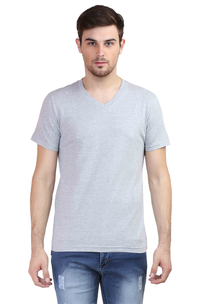 Men's Plain V-Neck T Shirt