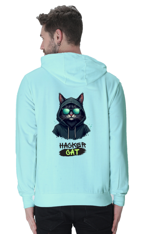 Hacker Cat - Men's Hooded Sweatshirt