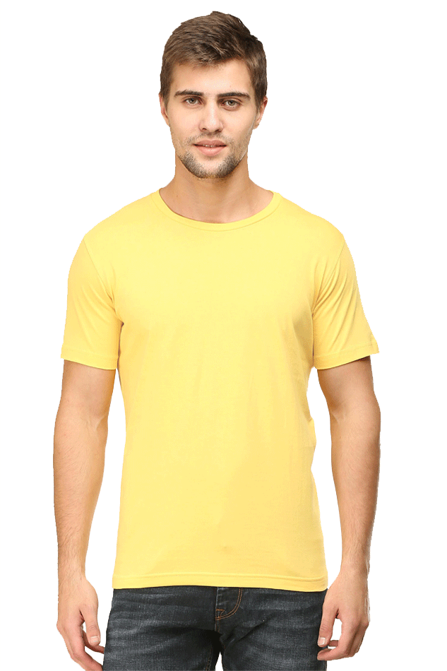 Men's Plain Regular T Shirt