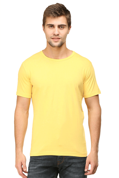 Men's Plain Regular T Shirt