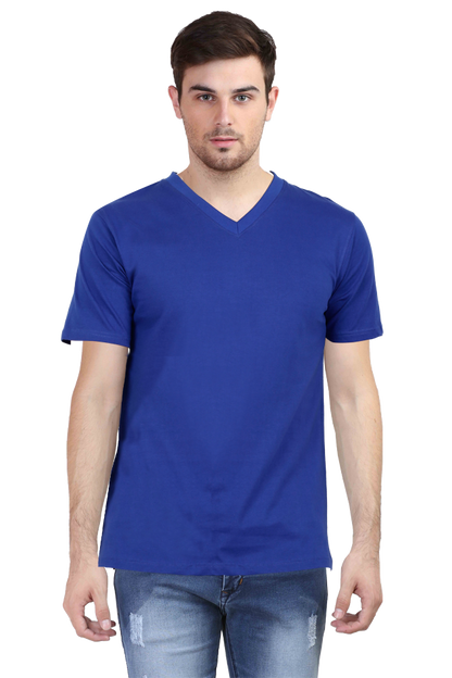 Men's Plain V-Neck T Shirt