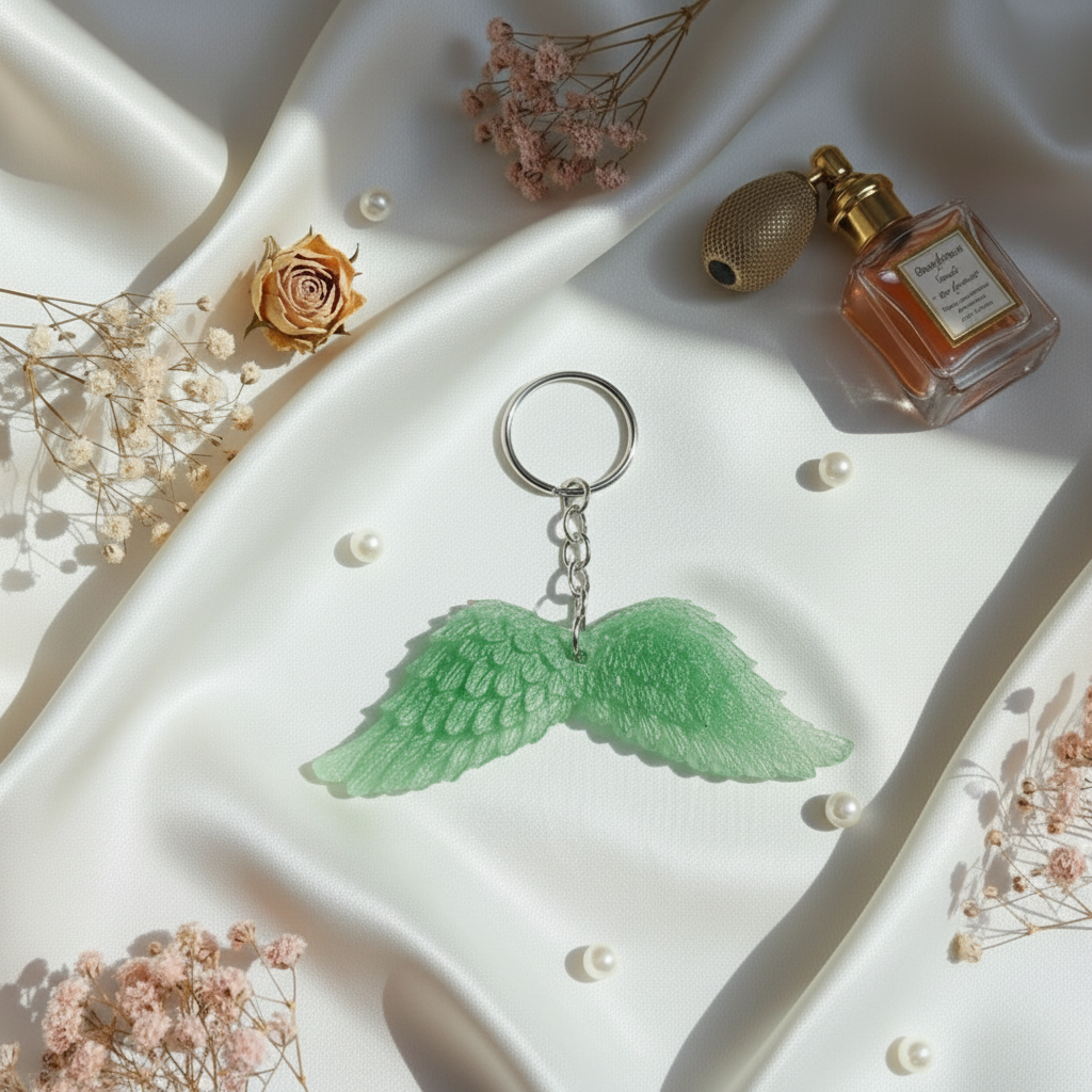 Angel Wings Resin Keychain/Wall Hanging