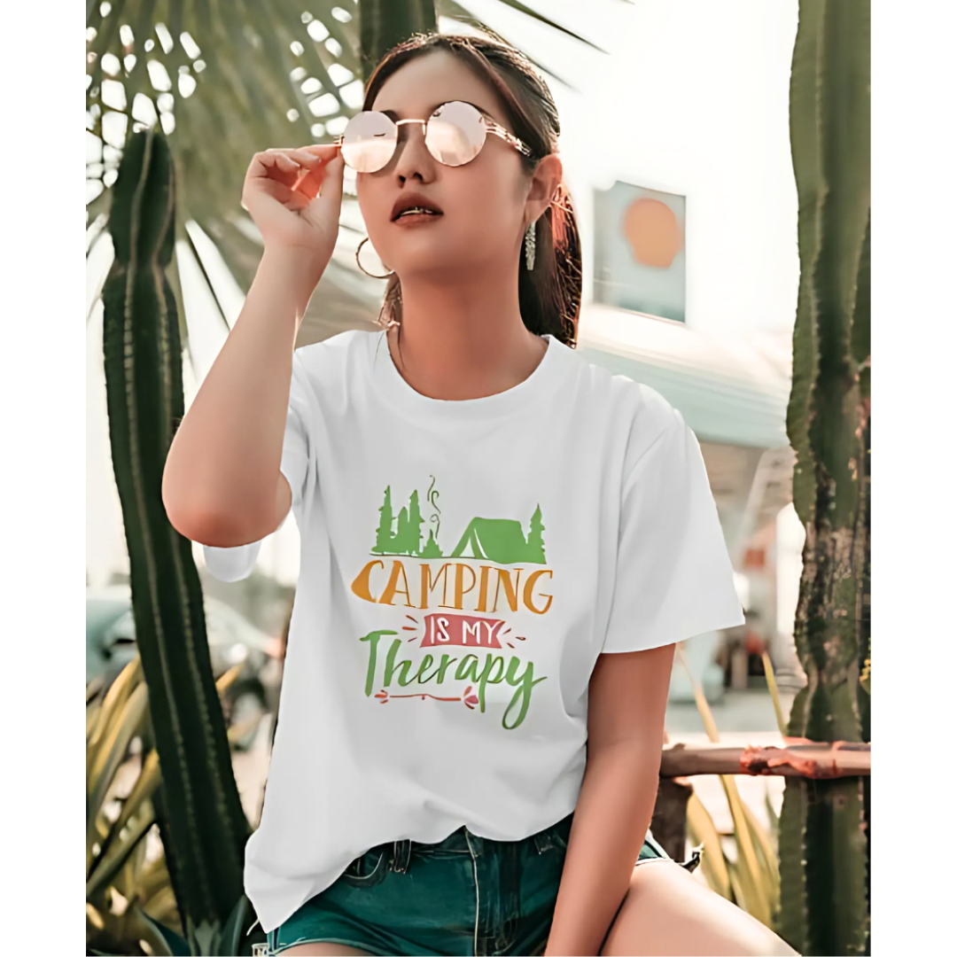 Camping Is My Therapy - Women's T Shirt