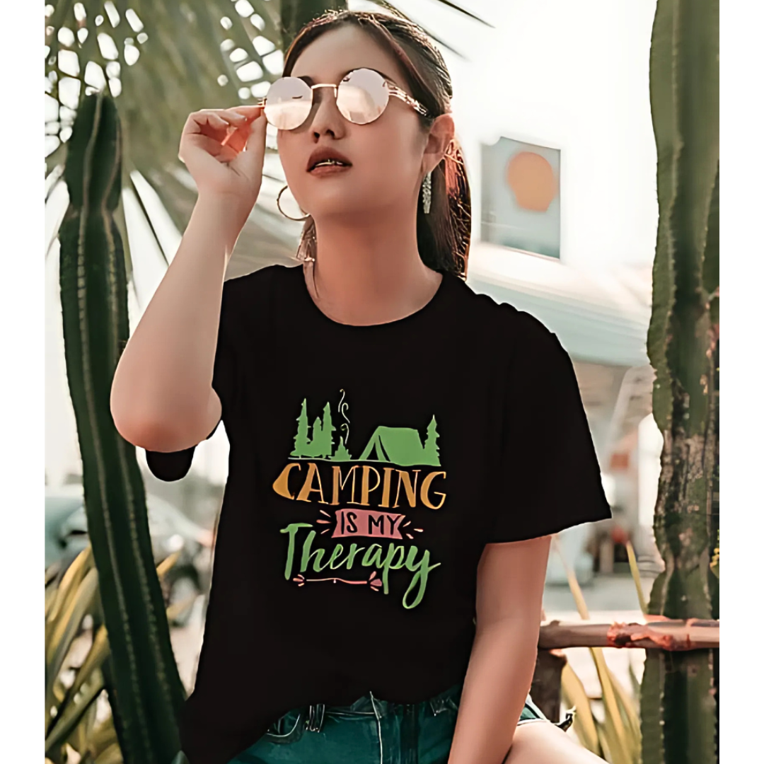 Camping Is My Therapy - Women's T Shirt