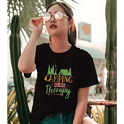 Camping Is My Therapy - Women's T Shirt