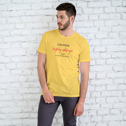 Caution Highly Allergic - Men's T Shirt