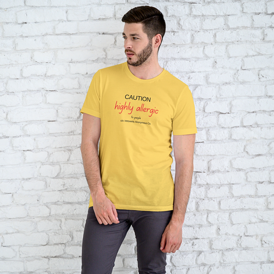 Caution Highly Allergic - Men's T Shirt