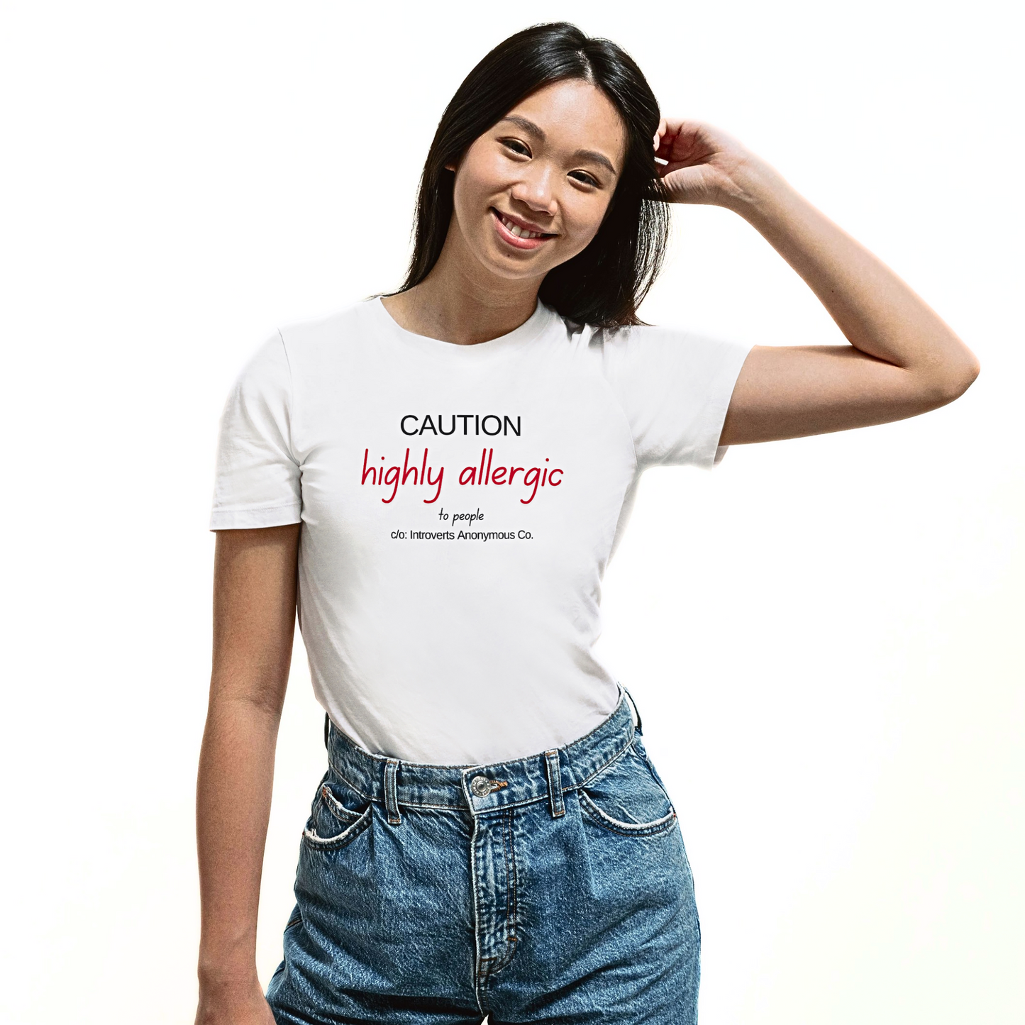 Caution Highly Allergic - Unisex T Shirt