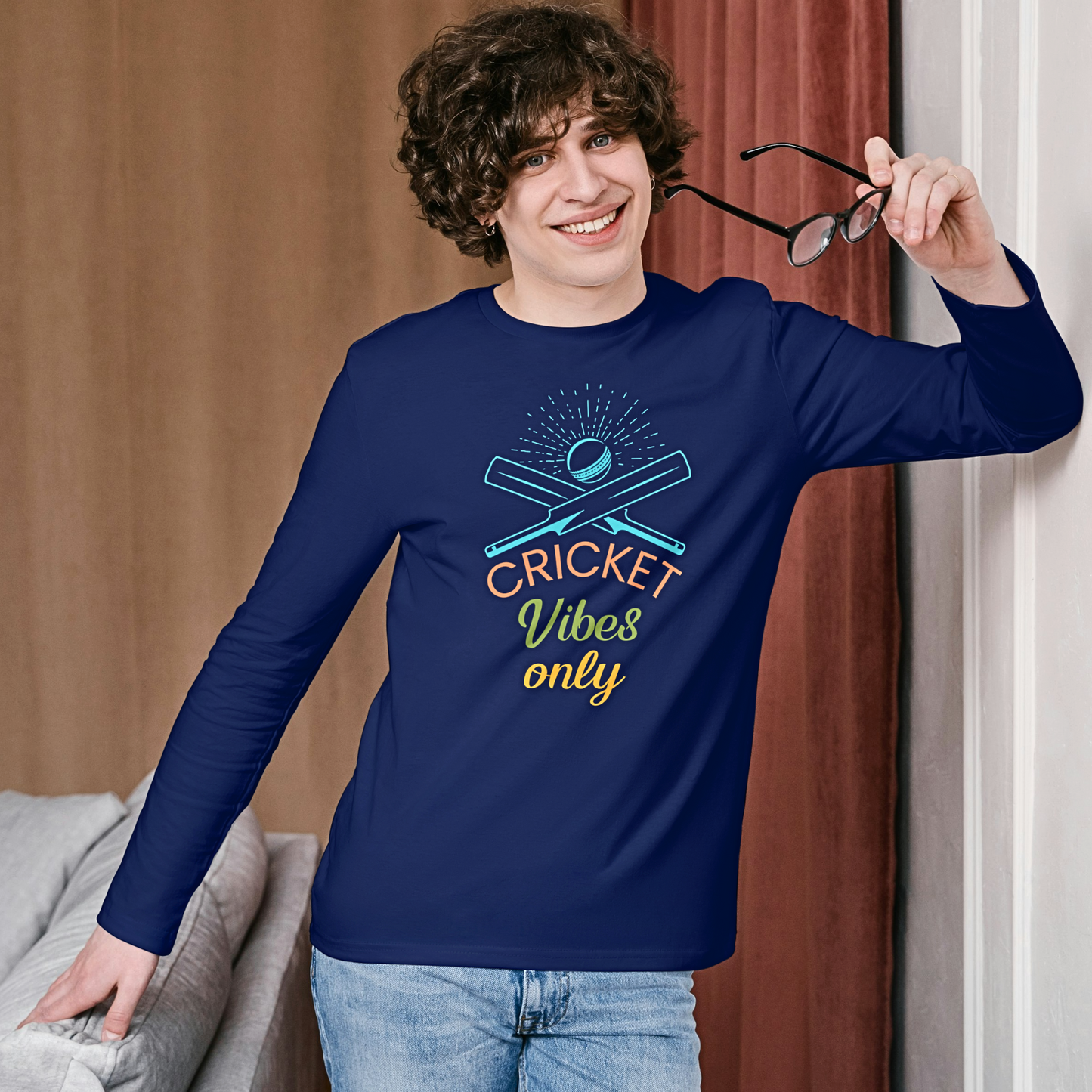 Cricket Vibes Only - Men's T Shirt