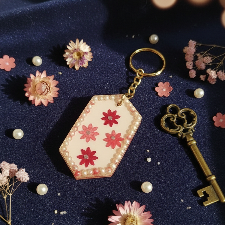 Spring Blossom - Resin Keychain