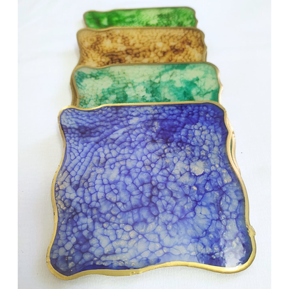 Marble Mist Resin Coaster Set (Set of 4)