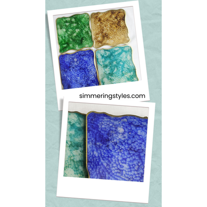 Marble Mist Resin Coaster Set (Set of 4)