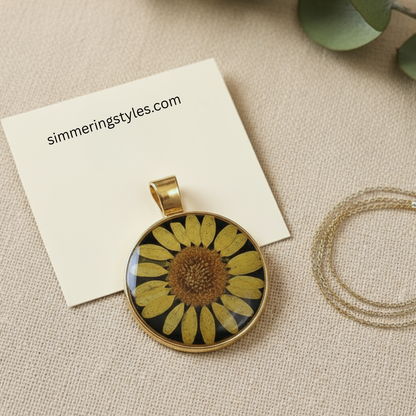 Sunshine Bloom Resin Pendant