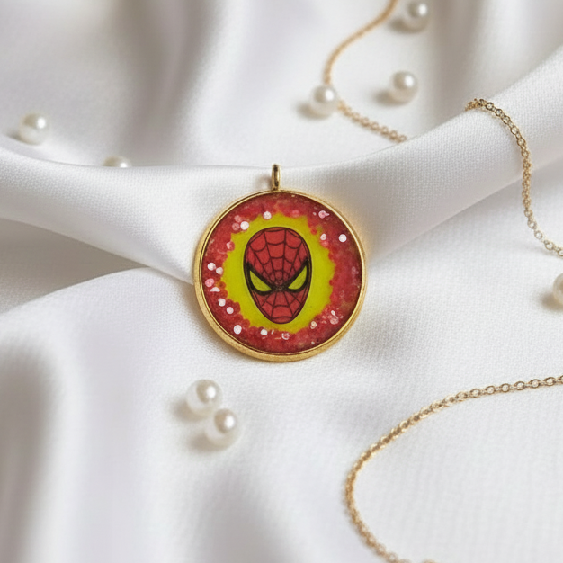 Spidey Glow Resin Pendant