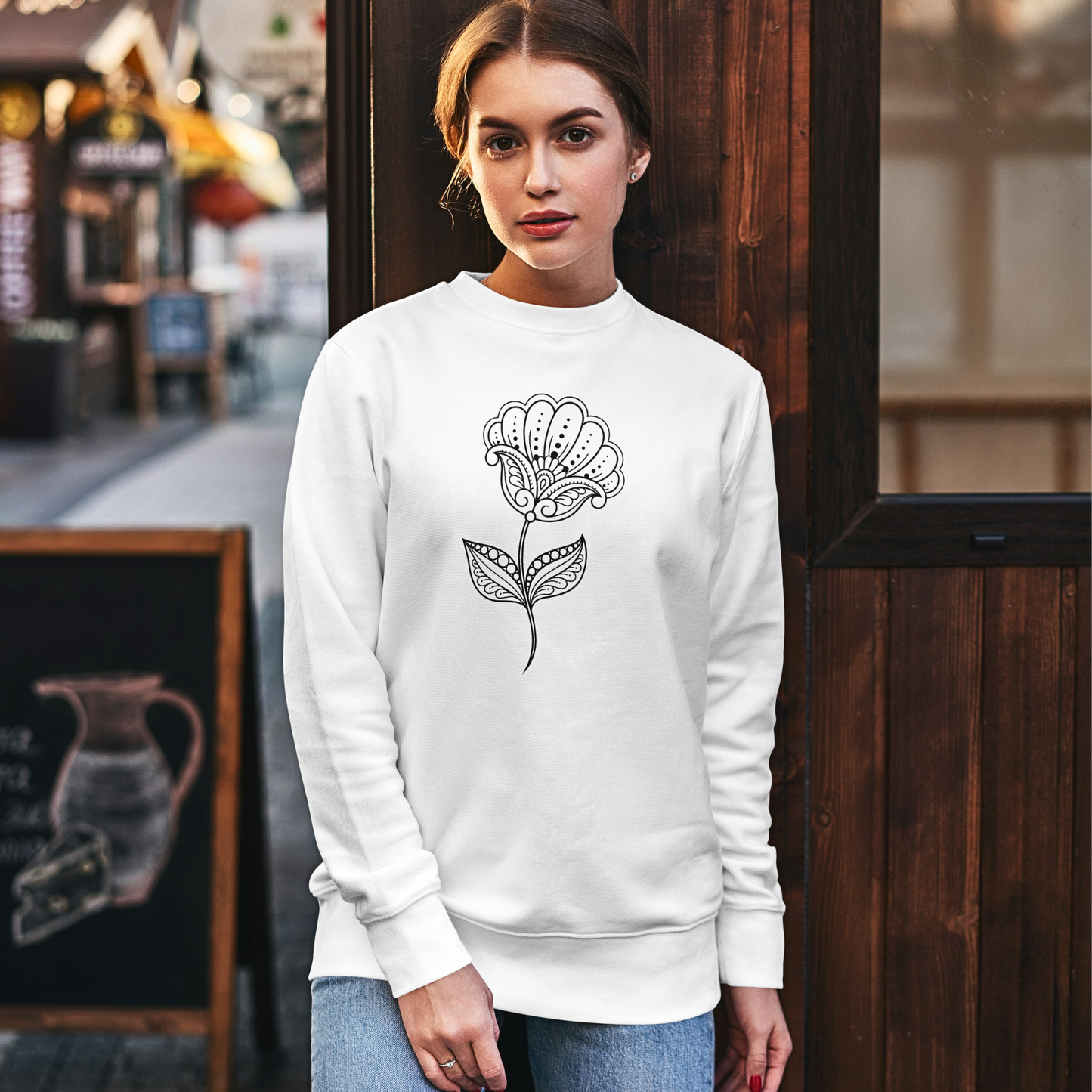 Artistic Flower - Women's Sweatshirt