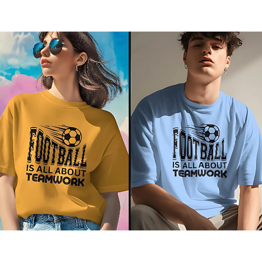 Football Is All About Teamwork - Unisex Oversized T Shirt