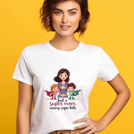 Just A Supermom Raising Superkids - Women's T Shirt