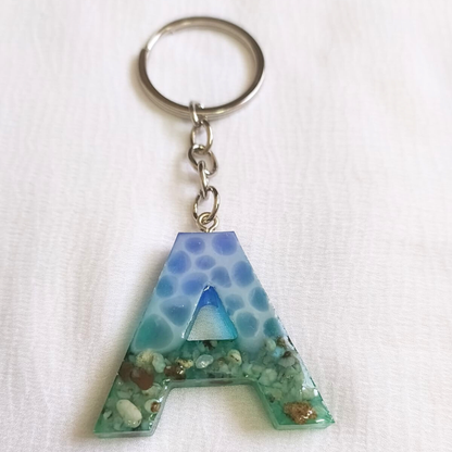 Alphabet A - Resin Keychain