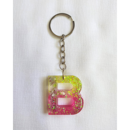Alphabet B - Resin Keychain