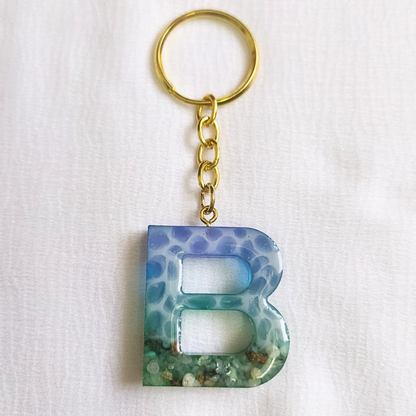 Alphabet B - Resin Keychain