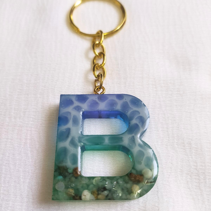 Alphabet B - Resin Keychain