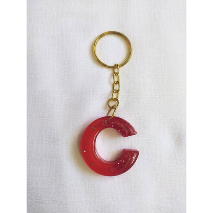 Letter C - Resin Keychain