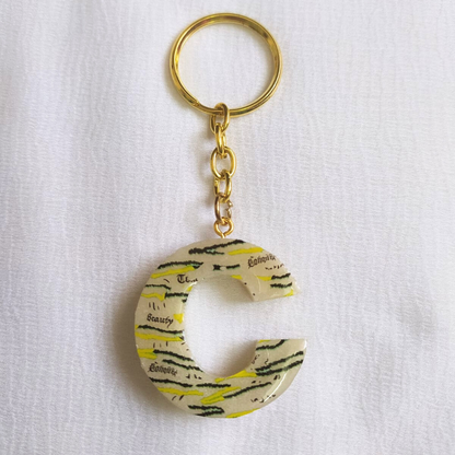 Alphabet C - Resin Keychain