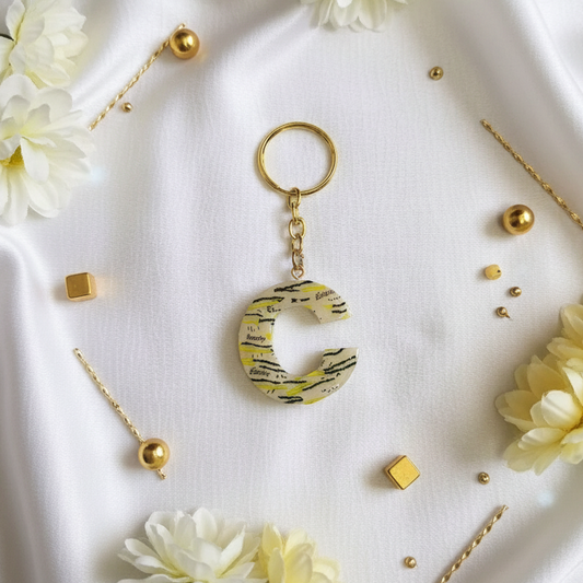 Alphabet C - Resin Keychain