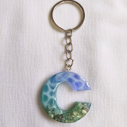Alphabet C - Resin Keychain