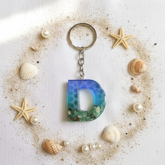 Alphabet D - Resin Keychain
