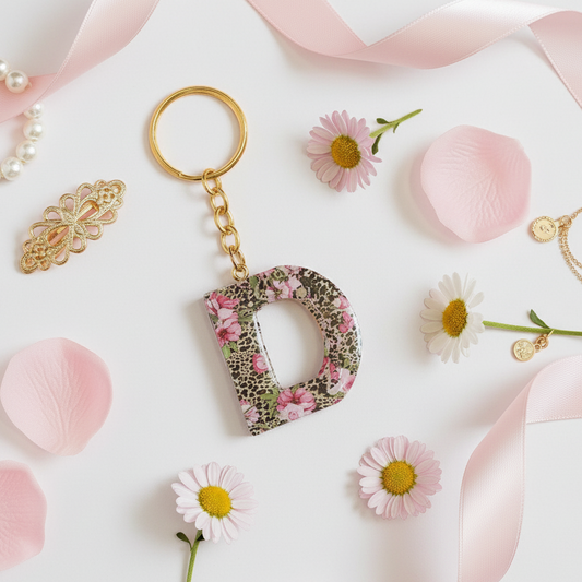Alphabet D - Resin Keychain