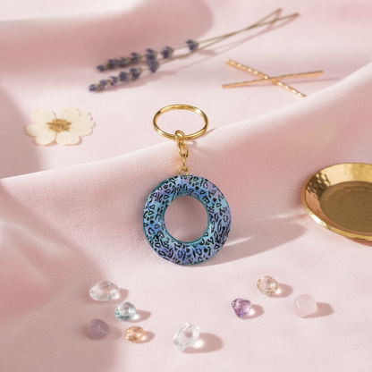 Alphabet O - Resin Keychain