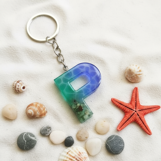 Alphabet P - Resin Keychain