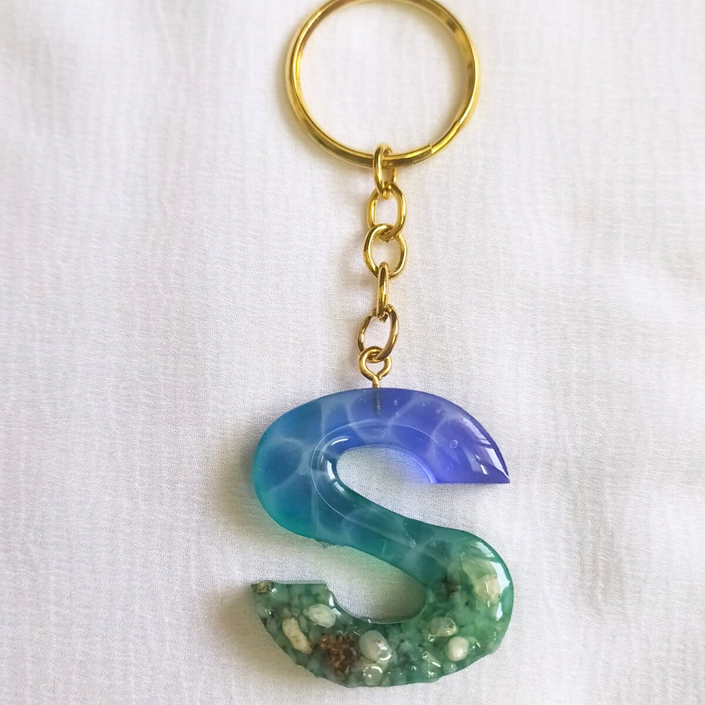 Alphabet S - Resin Keychain