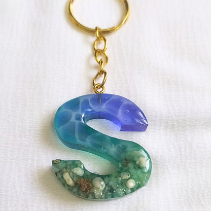 Alphabet S - Resin Keychain