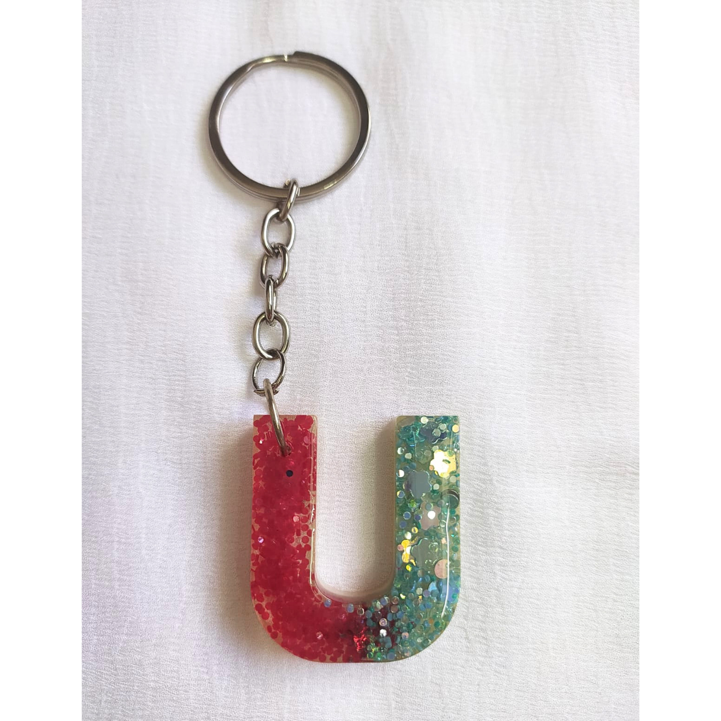 Alphabet U - Resin Keychain