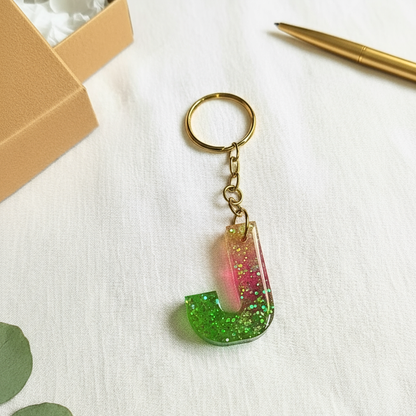Alphabet J - Resin Keychain