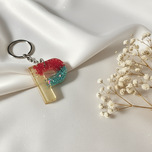 Alphabet P - Resin Keychain