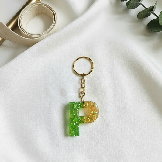 Alphabet P - Resin Keychain