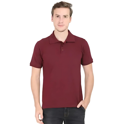 Men's Plain Polo T Shirt