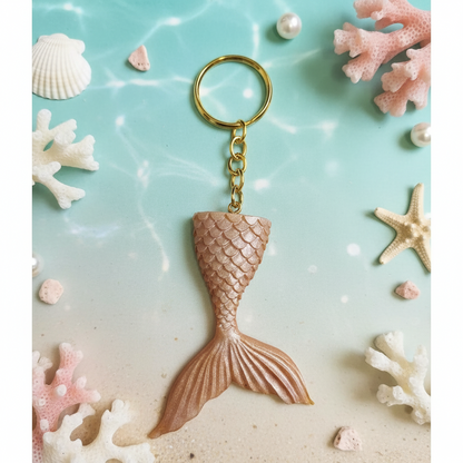 Mermaid Resin Keychain