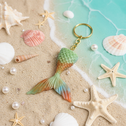 Mermaid Resin Keychain